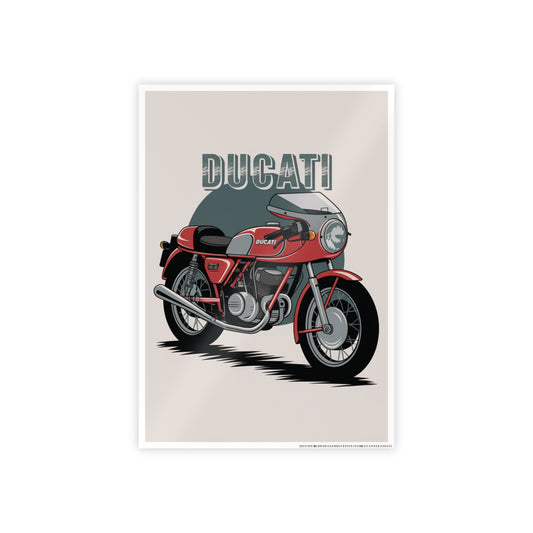 Ducati Retro Poster