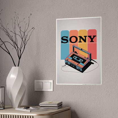 Sony Walkman Retro Poster